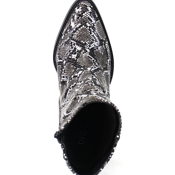 Diva true tiger spots booties size 7M color Black and Grey - Picture 3 of 4